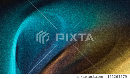 This artwork features a captivating noise gradient blending turquoise and gold hues. The smooth transitions create an engaging visual experience full of depth. This artwork features a captivating noise gradient blending turquoise and gold hues. The smooth transitions create an engaging visual experience full of depth. 123265279