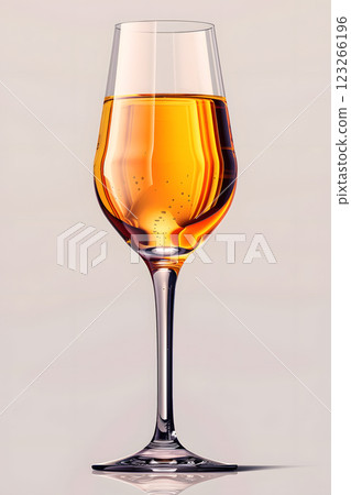 a wine glass filled with a yellow liquid on a table a wine glass filled with a yellow liquid on a table 123266196