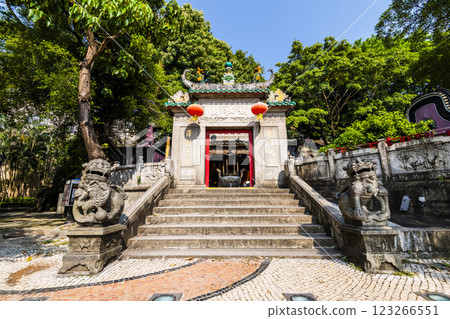 A-Ma Temple, situated on the southwest tip of the Macau Peninsula, is one of the oldest and most famous Taoist temples in Macau. This is part of the UNESCO World Heritage. 123266551