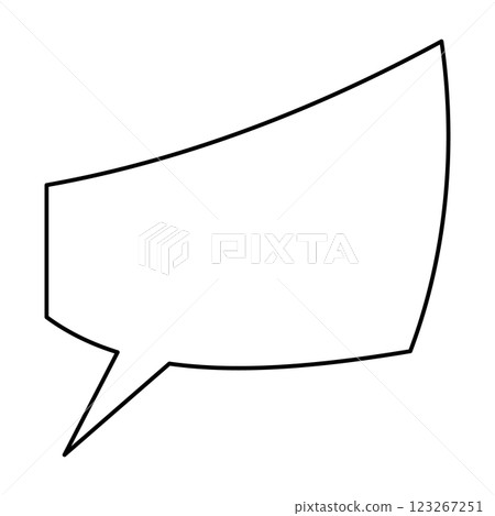 白色背景上的簡單語音氣泡圖 白色背景上的簡單語音氣泡圖 123267251