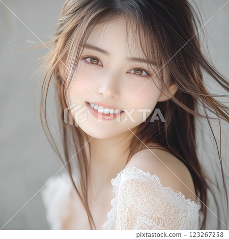 Beautiful young Japanese woman in her twenties 123267258