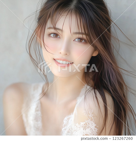 Beautiful young fashion model woman 123267260