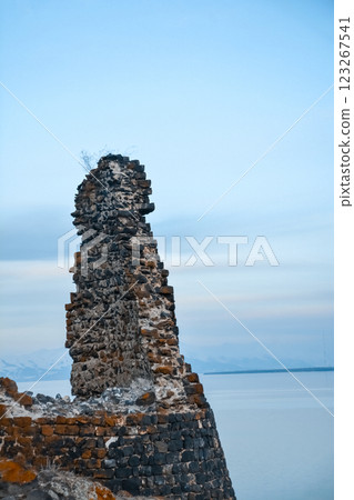 castle, fortress, ruins 123267541