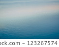 Beautiful sunset over the lake. Sunrise on the sea. Beautiful landscape with lake, mountains and sunset. Reflection in the water	 123267574