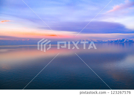 sunset, sea, ocean 123267576