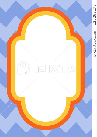 Retro decorative frame blank banner Retro decorative frame blank banner 123268173