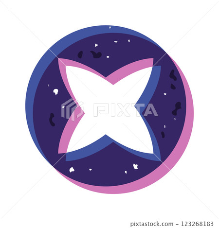 Creative geometrical shape grunge risograph Creative geometrical shape grunge risograph 123268183