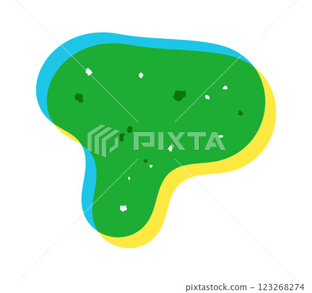 Risograph fluid blob geometrical element 123268274