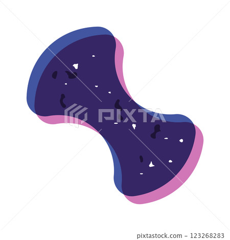 Creative geometric risograph grunge shape Creative geometric risograph grunge shape 123268283