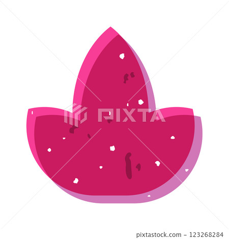 Plant leaf shape risograph element Plant leaf shape risograph element 123268284
