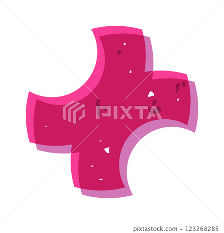 Creative shape aesthetic risograph element 123268285