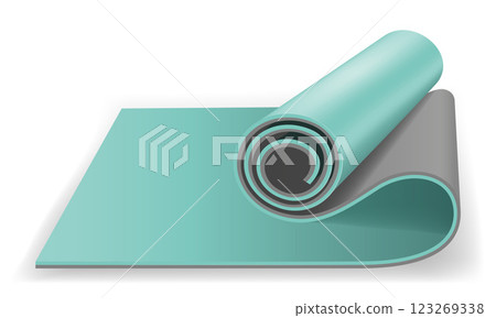 mat sports equipment for fitness stock cartoon vector illustration mat sports equipment for fitness stock cartoon vector illustration 123269338