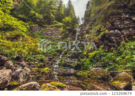 Tri Kladenca Waterfall in Arbinje Nature Reserve Tri Kladenca Waterfall in Arbinje Nature Reserve 123269674