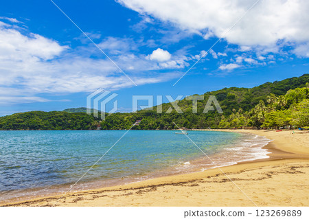 Big tropical island Ilha Grande Praia de Palmas beach Brazil. 123269889