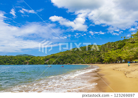 Big tropical island Ilha Grande Praia de Palmas beach Brazil. Big tropical island Ilha Grande Praia de Palmas beach Brazil. 123269897