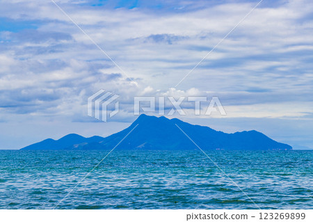 Big tropical island Ilha Grande Praia de Palmas beach Brazil. 123269899