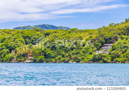 Big tropical island Ilha Grande Praia de Palmas beach Brazil. 123269903