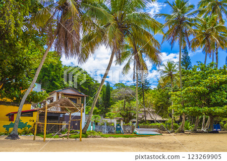Big tropical island Ilha Grande Praia de Palmas beach Brazil. Big tropical island Ilha Grande Praia de Palmas beach Brazil. 123269905