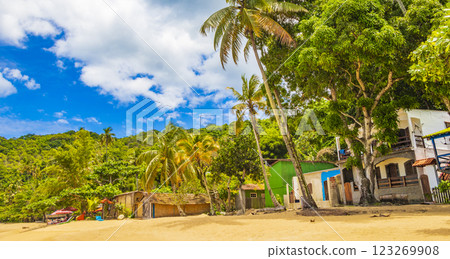 Big tropical island Ilha Grande Praia de Palmas beach Brazil. Big tropical island Ilha Grande Praia de Palmas beach Brazil. 123269908
