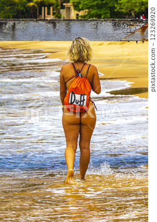 Sexy brazilian woman Ilha Grande Praia de Palmas beach Brazil. Sexy brazilian woman Ilha Grande Praia de Palmas beach Brazil. 123269920