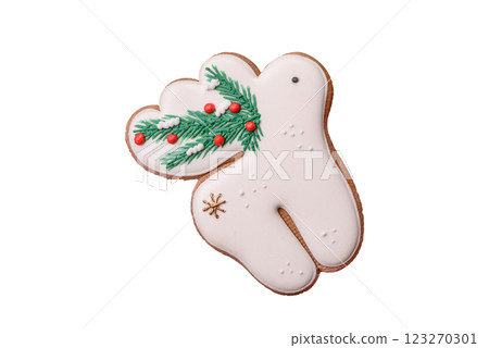 Homemade Christmas gingerbread cookies made as sweets Homemade Christmas gingerbread cookies made as sweets 123270301