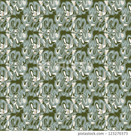 Seamless pattern with abstract ornaments. Neutral background. Seamless pattern with abstract ornaments. Neutral background. 123270373