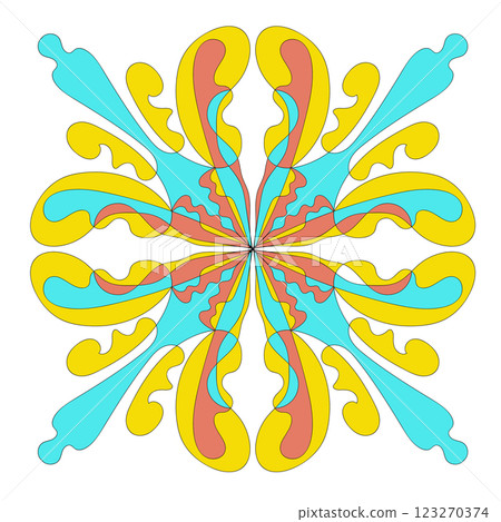 Abstract doodle ornament. Vector design element. Abstract doodle ornament. Vector design element. 123270374