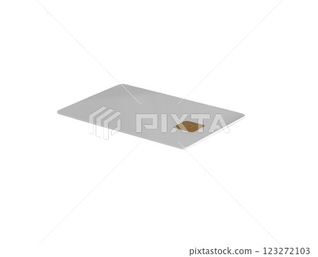 A blank credit card lying, elegant design with a chip and clean texture. Ideal for business, 123272103