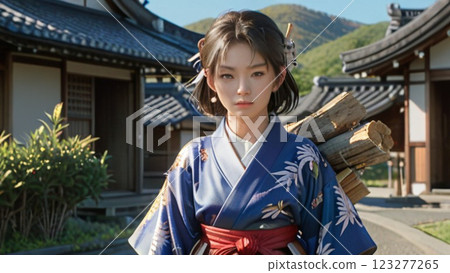 Person in kimono 123277265