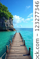 Stunning Beachside Dock View Ideal for Phone Wallpaper and Scenic Backgrounds 123277346