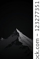 Stunning Mountain Peak Phone Wallpaper Captured in Dramatic Monochrome Lighting 123277351