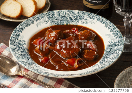 Beef stew with wine Beef stew with wine 123277796