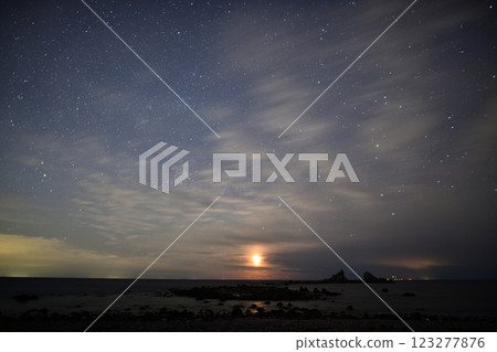 從海岸看到的銀河 從海岸看到的銀河 123277876