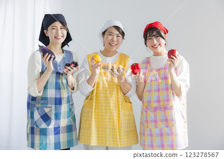 Smiling young nursery teacher 123278567