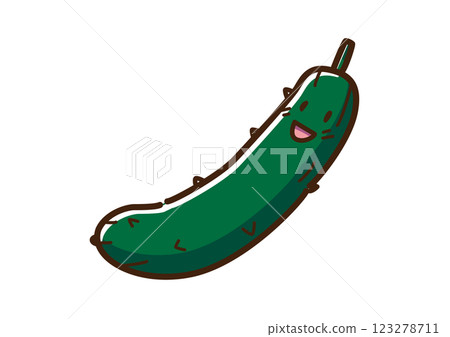 黃瓜人物可愛 123278711