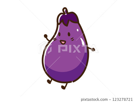 茄子人物可愛 123278721