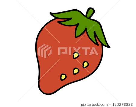 鬆散的草莓插畫素材 鬆散的草莓插畫素材 123278828