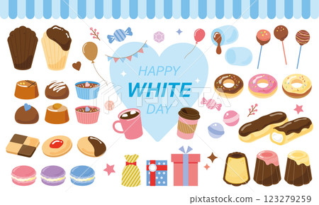 白色情人節糖果套裝 123279259