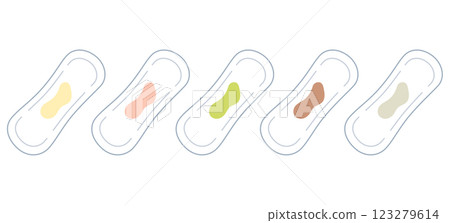 女性健康：陰道分泌物種類、衛生棉 123279614