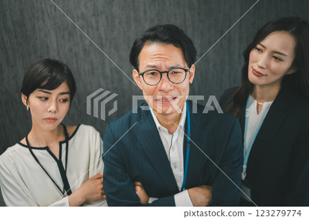 Male bosses disliked by their female subordinates 123279774