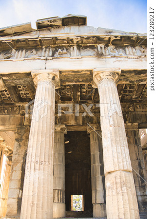 雅典古市集中雄偉的赫菲斯托斯神廟 雅典古市集中雄偉的赫菲斯托斯神廟 123280217