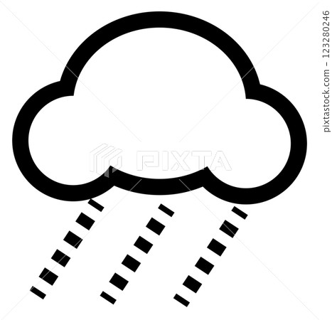 Weather mark rain 123280246