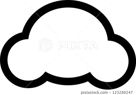 Weather symbol: Cloudy 123280247