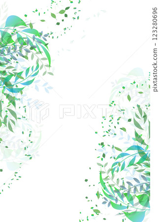 New green leaves landscape background 123280696