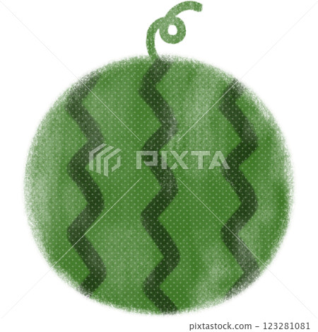 Simple watermelon illustration 123281081