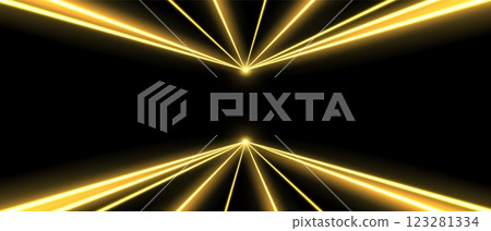 Laser beams, concert or nightclub spotlights light effect. 123281334