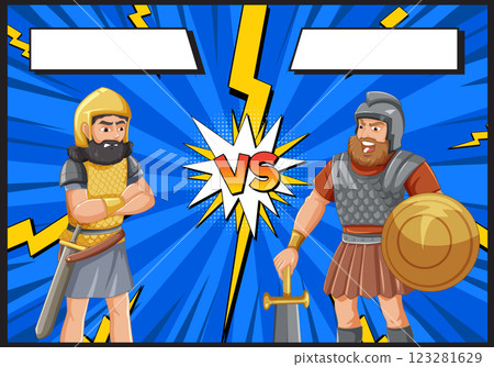Epic Battle: Warriors Face Off Epic Battle: Warriors Face Off 123281629