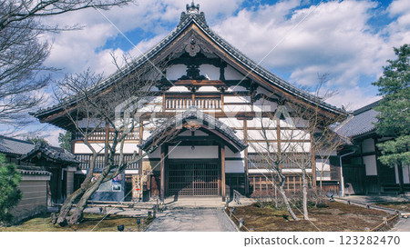 日本京都高台寺的古建築 日本京都高台寺的古建築 123282470