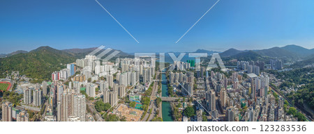 Jan 30 2025 Tai Po Skyline Urban Landscape Scenic View Hong Kong 123283536