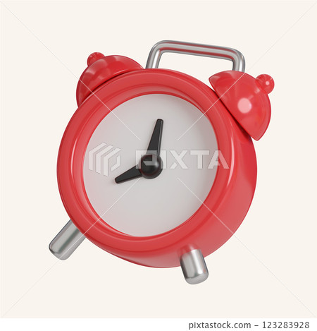 alarm clock icons. minimal 3D Illustration School Education. alarm clock icons. minimal 3D Illustration School Education. 123283928